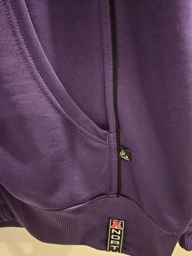 MENS Baltimore Ravens NFL Purple Full Zip Large Embroidered logo w/pockets - Picture 8 of 10
