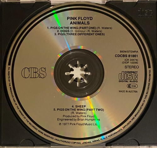 Pink Floyd – Animals CD AU - Bild 3 von 3