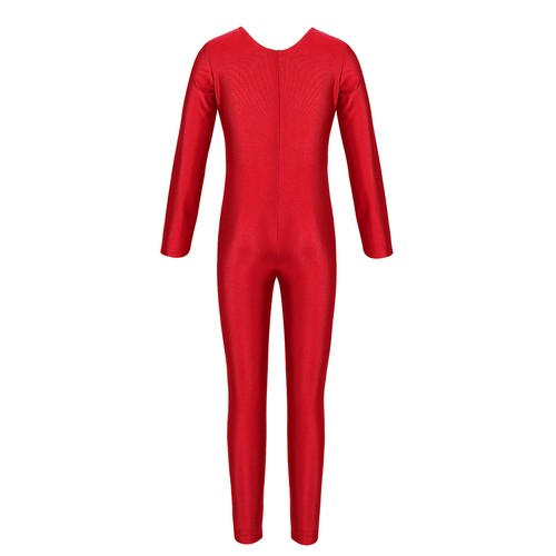 Kinder Mädchen Tanzkleidung Ballett Tanz Trikot Tanz Langarm Overall Unitard - Bild 61 von 124