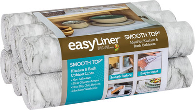 Smooth Top Easyliner for Cabinets & Drawers - Easy to Install & Cut to Fit - She