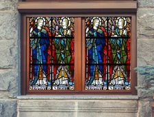 3D Virgin A403 Window Film Print Sticker Cling Stained Glass UV Sinsin