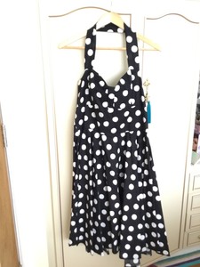 black and white spot dress uk