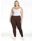 Terra and Sky Chocolate High Rise Full Length Leggings 0X (14W) NWT — photo 2