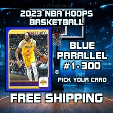2023-24 Panini NBA Hoops Basketball Blue Parallel #1-300 - Pick Your Card