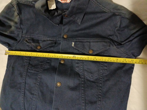 HTF Vintage 1970's Levi's Dark Blue Twill Jacket 70505-1018 Size 38 - Picture 10 of 12