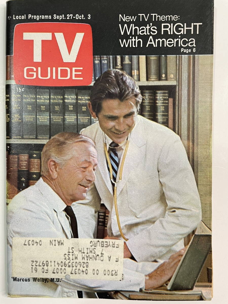 TV GUIDE September 1969 MARCUS WELBY ROBERT YOUNG JAMES BROLIN