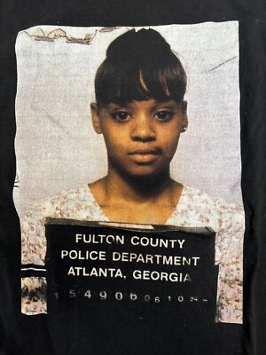 TLC Lisa “Left Eye” Lopez Mug Shot Tshirt Size Large