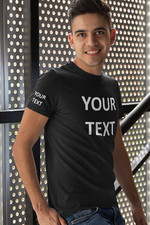 Own Text Shirt Message Business Name Personalized Customized Gift Front Back