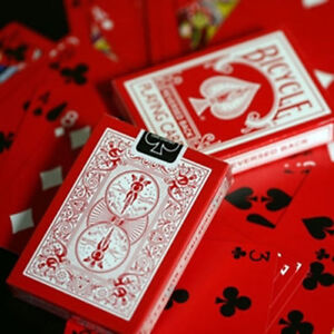 Brand New Magic Deck - Reversed Back Bicycle Deck - RED by Magic Makers