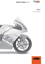 KTM Owners Manual Book Guide 2023 RC4 R