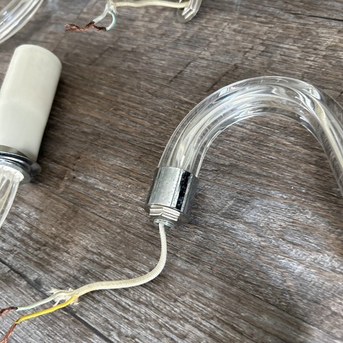 5 bracci lampadari in cristallo vintage parte di ricambio finta luce candela - Foto 6 di 16