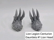 3d Printed LION LEGION CENTURION GUANTLETS#1 For 1.0 Mythic Legions 1/12 Scale