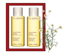 2 PC Clarins Toning Lotion With Chamomile 2 X 1.7 OZ New.No.Box