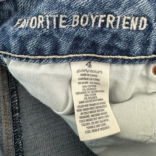 American Eagle Favorite Boyfriend Women's size 4P Medium Blue Denim Jeans - Picture 3 of 4