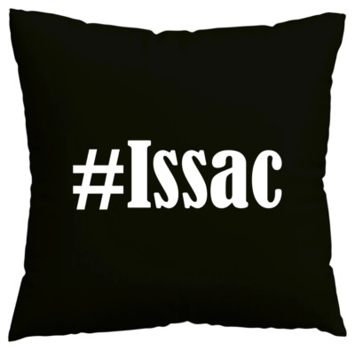 Kissenbezug #Issac I love Issac Schwarz 112867