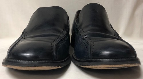 MEZLAN MENS DRESS CASUAL 2 TONE BLACK & BLUE LEATHER DERBY LOAFERS SHOES SZ 12M - Picture 7 of 11