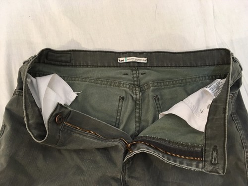 Children Youth Boy's Lee Relaxed Fit Straight Leg At The Waist Gray Jeans 32207 - Picture 8 of 12