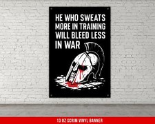 Motivational Home Gym Banner - Inspirational Weightlifting Wall Art