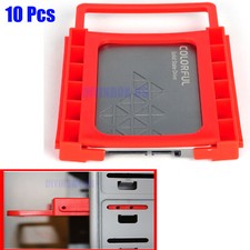 10Pcs 2.5" to 3.5" SSD HDD Adapter Bracket Bay Holder Caddy Tray For PC Case