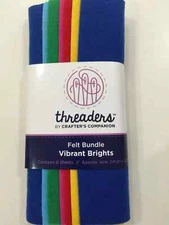  Crafter's Companion Threaders FELT FABRIC VIBRANT BRIGHTS NEW