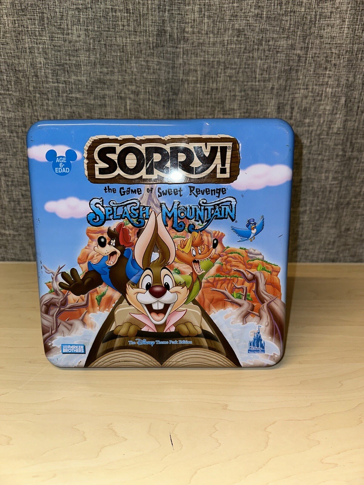 Sorry Rare Disney Parks Exclusive Splash Mountain SORRY Board Game 2005