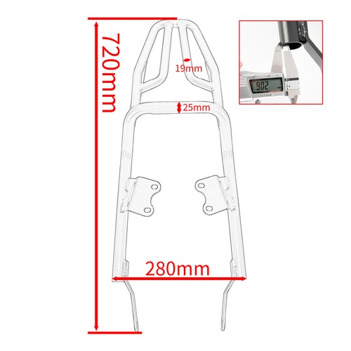 WOLFLINE Luggage Rack For Triumph Street Speed Twin 900 2016 2024 Cargo Carrier - Foto 18 di 24