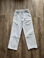 VINTAGE WOMENS SOLO HIGH RISE JEANS WIDE LEG LIGHT WASH 100 COTTON SIZE 28