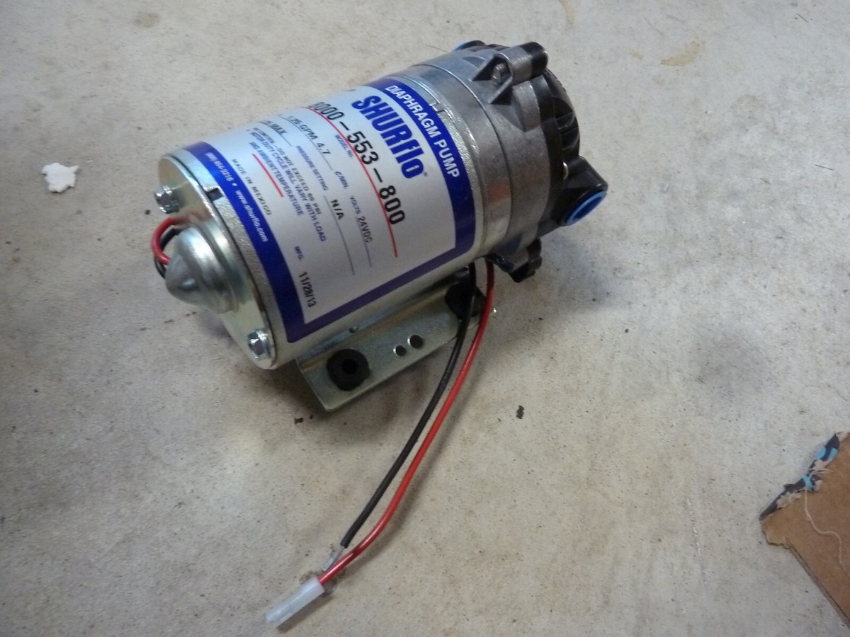 SHURFLO DIAPHRAGM PUMP MODEL 8000-553-800 24v 1.25 gpm | eBay