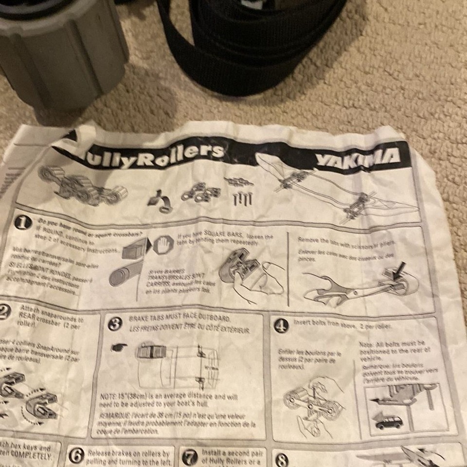 Yakima Hully Rollers Kayak Roof Rack Assist Part 4028 Pair eBay