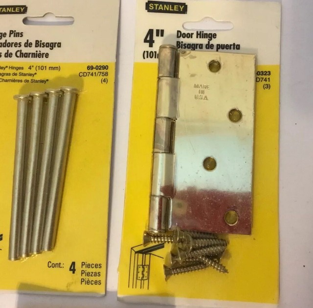 Stanley Hinges Lot Assorted Sizes And Hinges Pins eBay