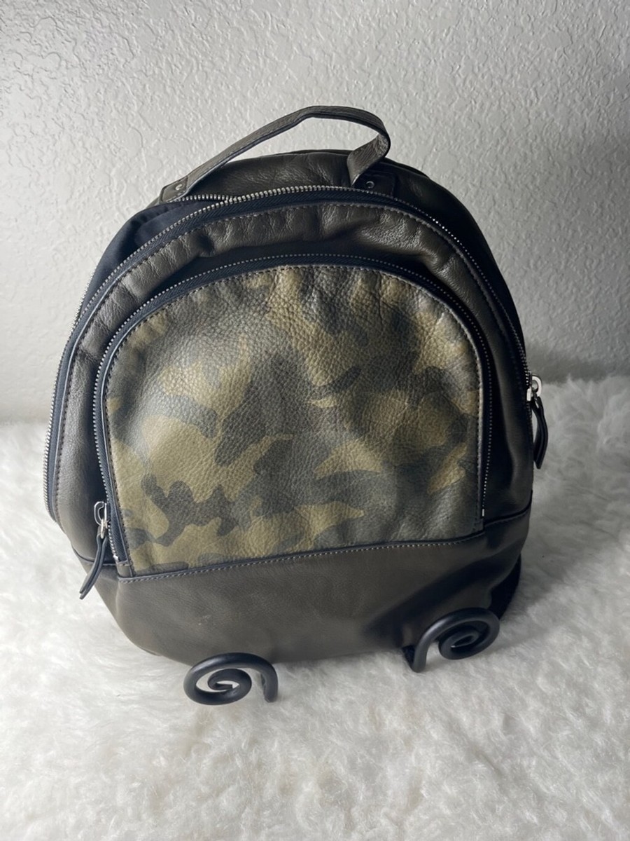 Olive green leather Margot backpack Margot Backpack With Adjustable, Dual Shoulder Straps main image 4
