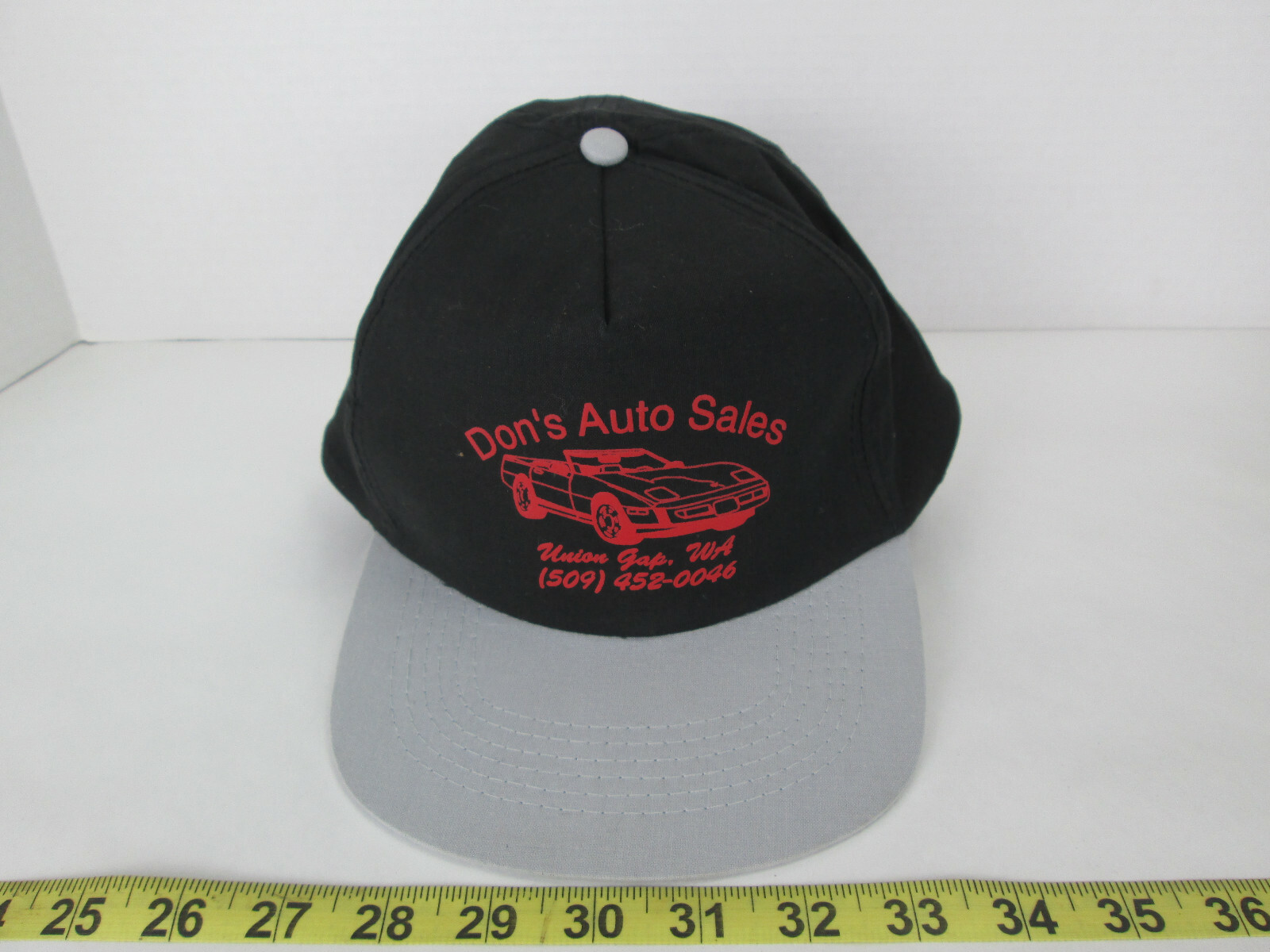 Vintage Don's Auto Sales Union Gap WA Washington Hat Baseball Cap Black