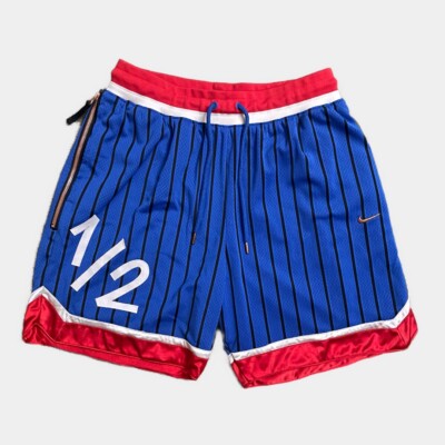 Nike Men s Lil  Penny Hardaway Retro Premium Basketball Shorts Blue & Red Size L
