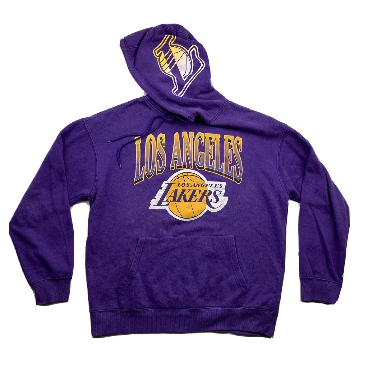 Vintage Los Angeles Lakers Hoodie Size Large Kobe Shaq Era