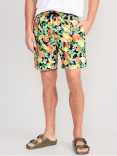 Old Navy Mens Size Medium Tropical Swim Trunks .. 7 inseam .. 30 NWT