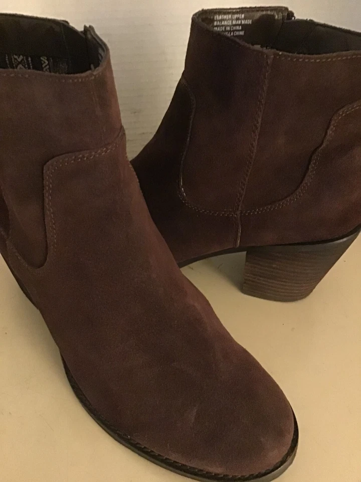 Botas de tornozelo femininas Seychelles camurça marrom EUA 11 Euro 42 - Imagem 2 de 4