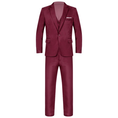 UK Men Suit Slim Fit One Button Blazer Vest Jacket with Pants Sets Wedding Party - 第 46/146 張圖片