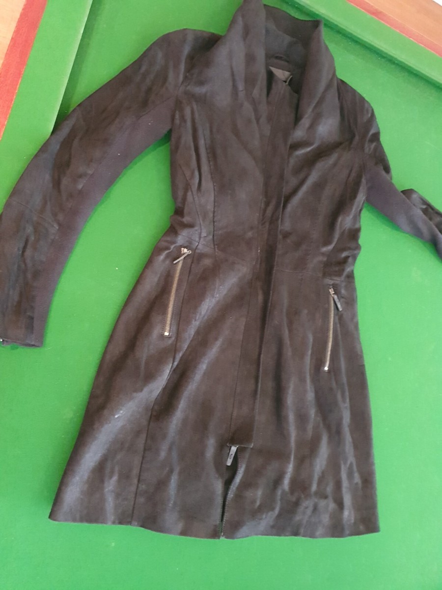 VESPUCCI VSP Black Suede Leather Coat UK 12 | eBay VESPUCCI VSP Black Suede Leather Coat UK 12 | eBay