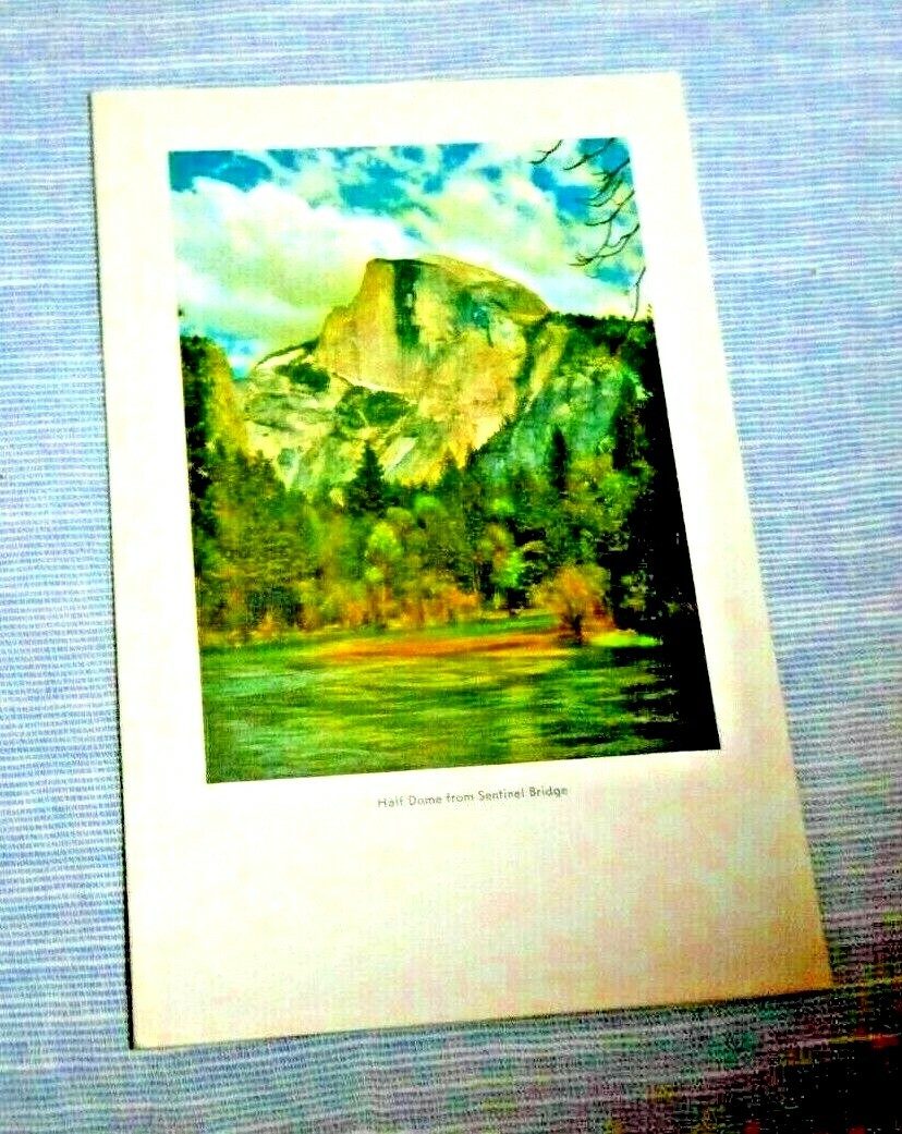VINTAGE MENU YOSEMITE NATIONAL PARK CAMP CURRY HALF DOME 1959