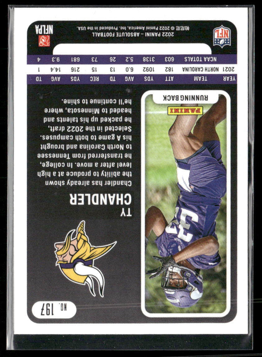 2022 Panini Absolute #197 Ty Chandler #/275 | eBay