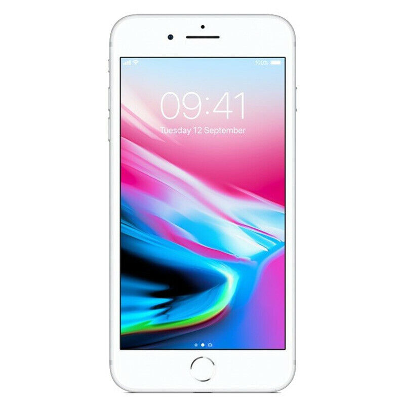 iPhone 8 Plus Silver 64 GB au ピンクケース付き。 スマートフォン本体 ショッピング割引品
