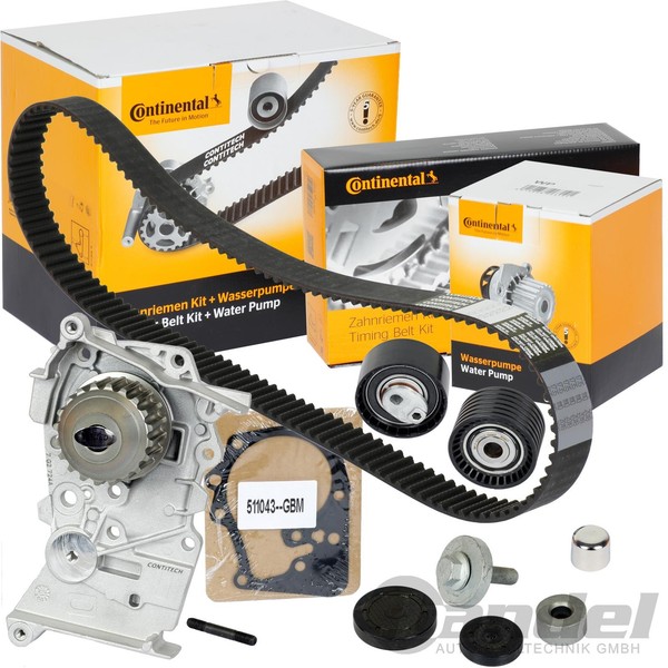 Conti ZAHNRIEMEN-SATZ+WAPU Passend FüR Renault Clio Duster Logan Sandero 1.4+1.6-image