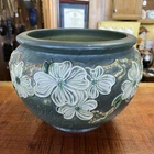 Vintage Roseville Pottery Dogwood Green Jardiniere