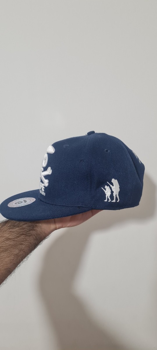 Original AAPE by A Bathing Ape Snapback Cap Navy Blue – New with
