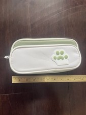 Kitty Cat Paw Large Pencil Case Pen New Cute Stationery Bag Pouch Holder Green