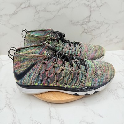 Nike Train Ultrafast Mens Size 10 Multicolored Flyknit Training Shoes Sneakers