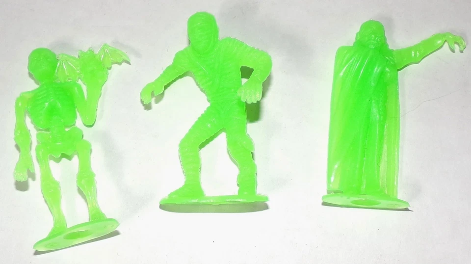 MPC пластиковый мини монстр набор из 8 зарево в темноте Frito Lay промо GID фигурки DRAC - Изображение 3 из 4