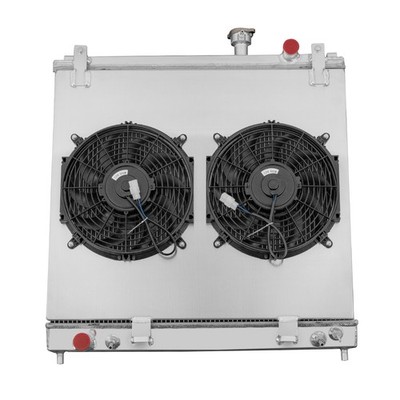 4Row Radiator+Shroud+Fan For 2005-15 NISSAN Armada TITAN,INFINITI QX56 5.6L AT.