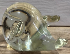 Glass Pig Paperweight - Approx. 5.5cm Tall