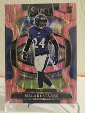 Panini 2025 Select Rookie Pink Prizm Concourse Malaki Starks #61 Ravens NFL